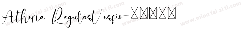 Athena RegularVersio字体转换
